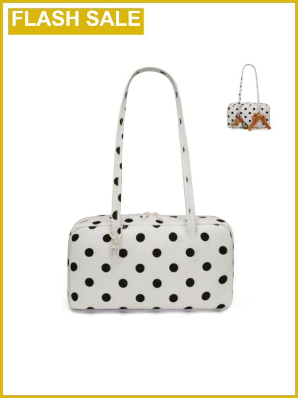 Bowler Bag Shoulder Purses for Women with Charm Loop Lightweight Nylon Satchel